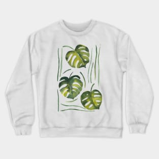 Monstera leaves Crewneck Sweatshirt